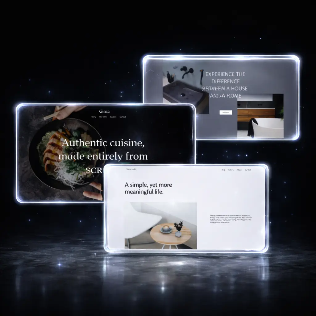 Website service visual
